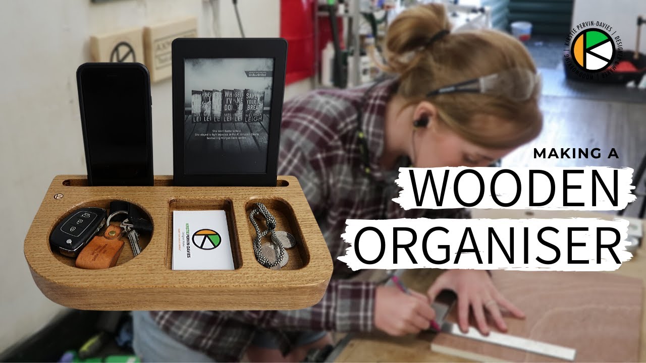 Making A WOODEN ORGANISER | Desk Tidy | Accessory & Bedside Organizer |