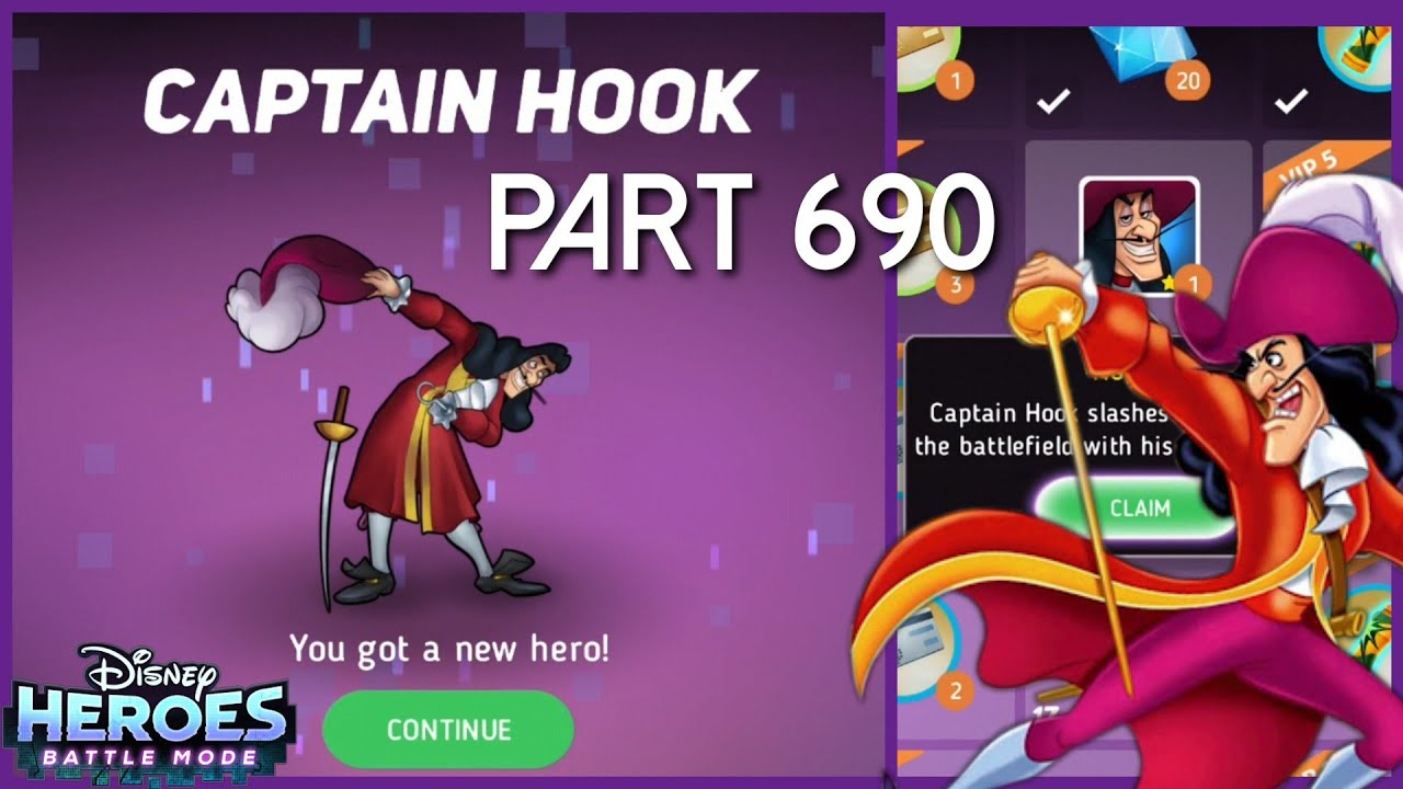 Disney Heroes Battle Mode CAPTAIN HOOK UNLOCKED PART 690 Gameplay Walkthrough - iOS / Android