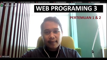 Web Programing 3 - Pertemuan 1 & 2  Studi Kasus Pustaka Booking