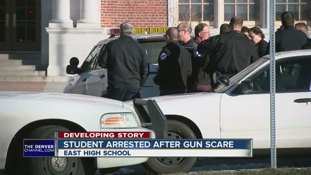 Student arrested at East High School after gun scare - YouTube