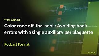 Color code off-the-hook: Avoiding hook errors, 1 auxiliary per plaquette  - Classiq Pod (NotebookLM)