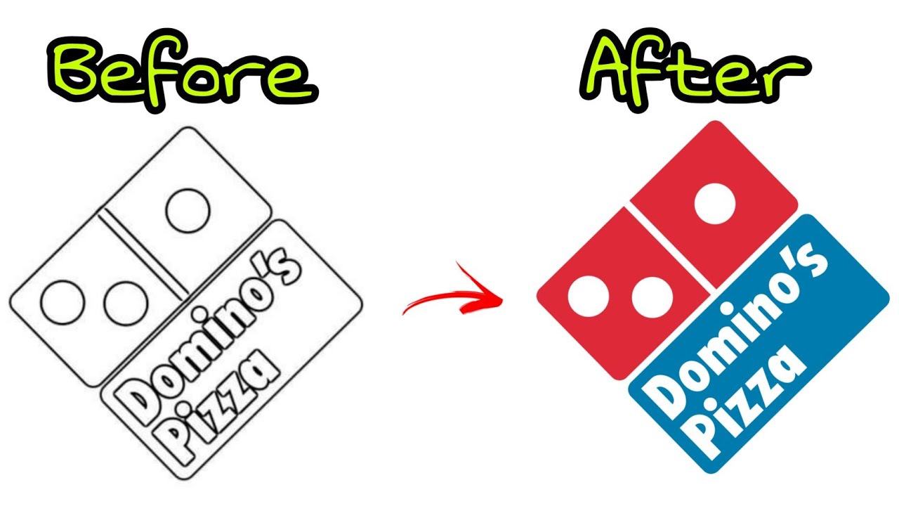 Domino's pizza coloring pages | Satisfying colors | Satisfying videos ...