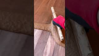 Emplastecido de juntas a este parquet de Elondo