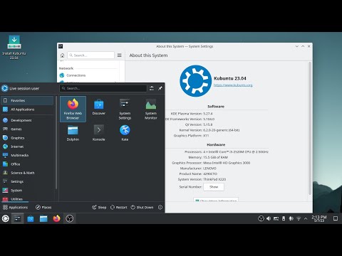 Kubuntu 23.04 Lunar Lobster Review | KDE Plasma 5.27 | Ubuntu Flavor | Toriddwar