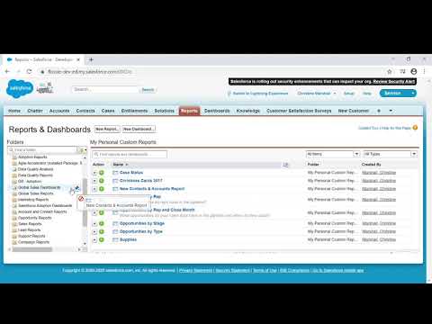 How To Mass Move Salesforce Reports and Dashboards