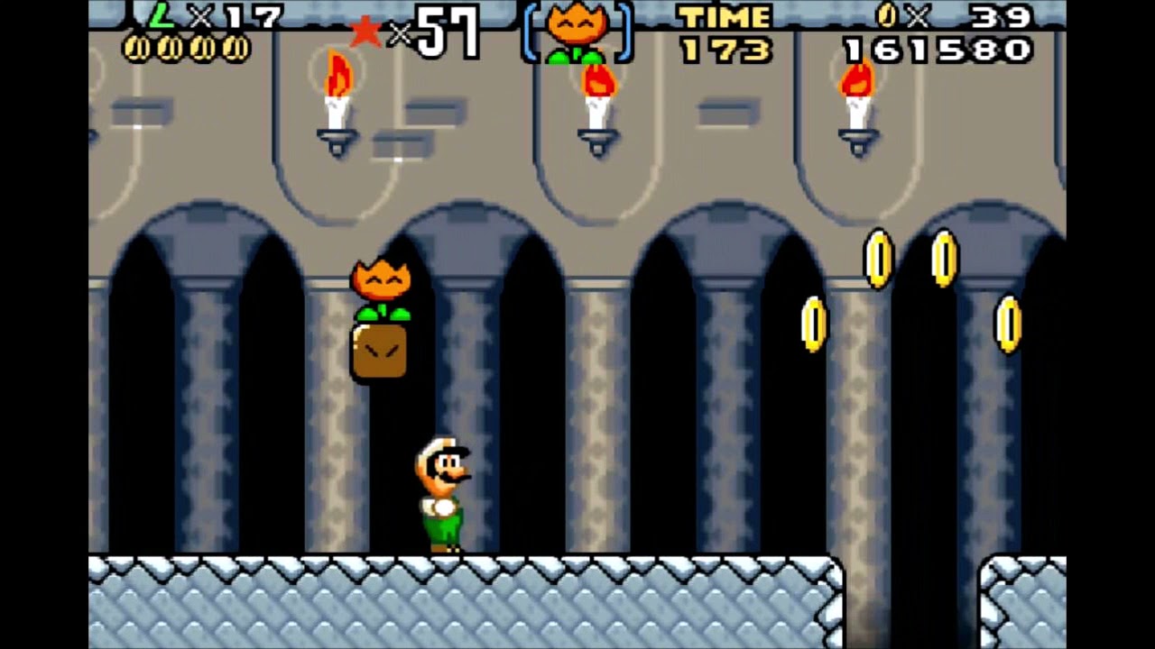 Super Mario Advance 2 1 Iggy´s Castle all Dragon Coins YouTube