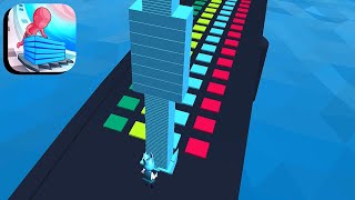 Celebrity STACK COLORS ๐ง๐ช๐ค All Levels Gameplay Android,ios (Level 249) Wealth