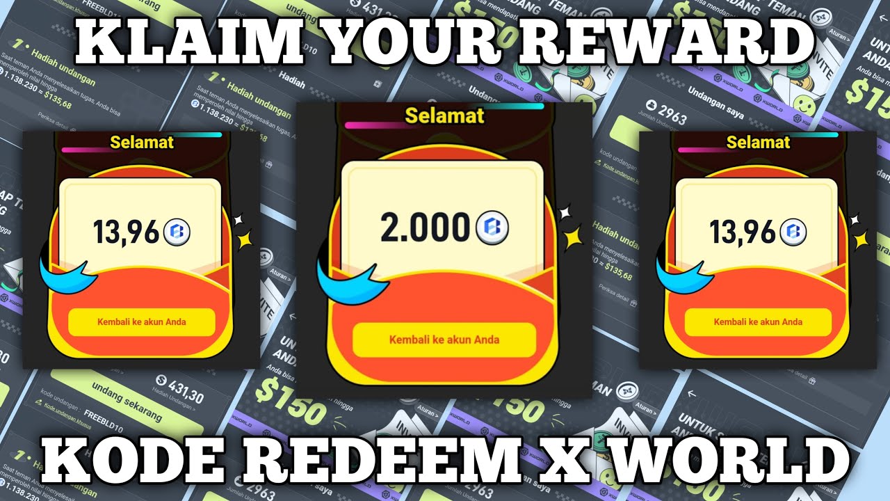 KODE REDEEM X WORLD HARI INI | NEW GIFT CODE TODAY [ DAILY GIFT CODE ...