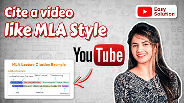 How to Cite a YouTube Video in MLA style 2024 | Initial Solution