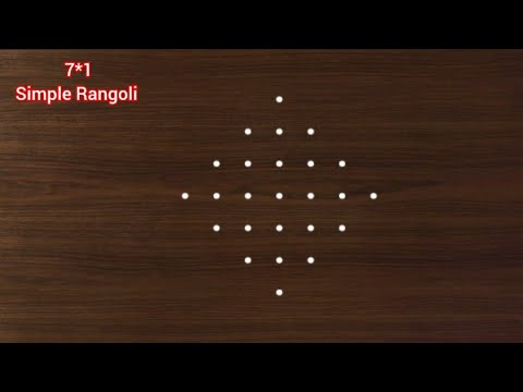 7*1 dots 7 நாட்களுக்கு அசத்தலான பூ கோலங்கள்🌺🌱Beautiful daily flower ( kolam serie's -133)