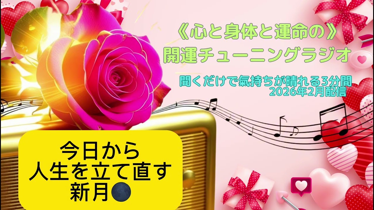 【開運・朝習慣】“今日から人生を立て直す”新月｜チューニングラジオ K70 