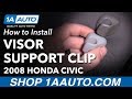 How to Replace Sun Visor Support Clip 2001-08 Honda Civic