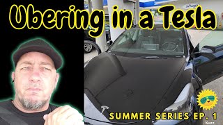 Back in the Tesla Uber Rental Ep.1  | Uber Tesla Driver Summer Series by Vinny Kuzz 1,481 views 10 months ago 6 minutes, 9 seconds