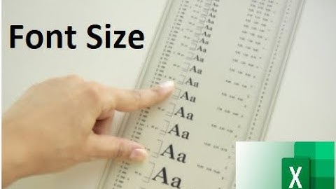 007. Quickly change your font size - learn in 1 min! | EXCEL