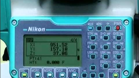 Total Station 11   Nikon NPL 352  Setting and Leveling   Electronic Leveling   YouTube