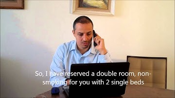 Making a hotel reservation in English