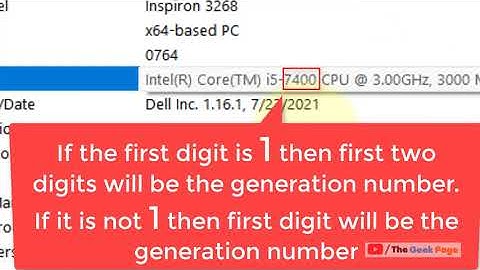 Ontdek welke generatie uw Intel-processor is in Windows 11