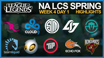 [Highlights] NALCS Spring 2016 W4D1 | TL vs DIG - C9 vs REN - CLG vs IMT - TSM vs FOX - NRG vs TIP