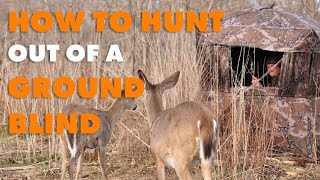 How to Hunt Out of a Ground Blind