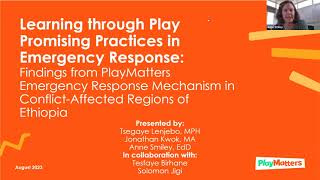 Findings from the PlayMatters Emergency Response Mechanism in Ethiopia screenshot 5