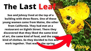 [The Last Leaf]  Learn English Through Story | English Story | English Listening Practice