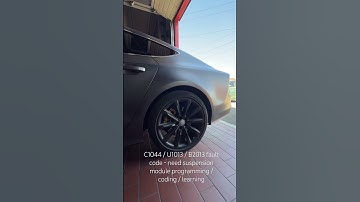 C1044 / U1013 / B2013 fault code AUDI - need suspension module programming / coding / learning