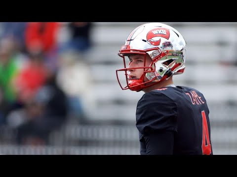 Bailey Zappe all throws and runs vs UT Martin