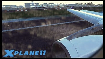 AMAZING REALISM | X plane 11 Short final into Manchester | Airbus A319 | BSS Sound