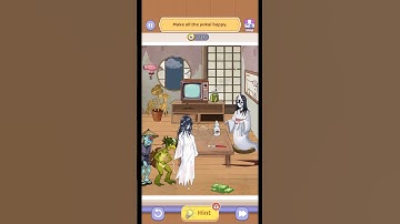 Brain Fever: Puzzle Game - Level 123 - Make all the yokai happy.