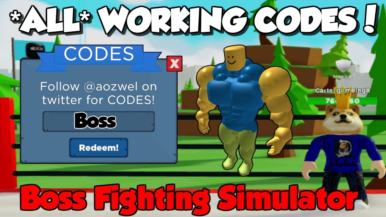 all-24-codes-for-boss-fighting-simulator-on-roblox-youtube