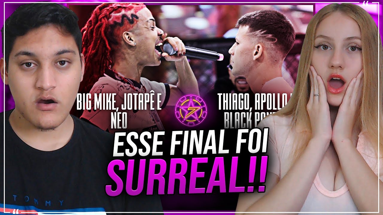 REACT EM CASAL - (VIRADA HISTÓRICA) BIG MIKE, JOTAPÊ E NEO X THIAGO, APOLLO E BLACK PANTER | 7 ANOS