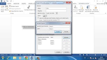 Cómo crear una lista desplegable en Word