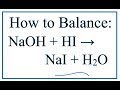 Balancing Reactions and Atom Counts