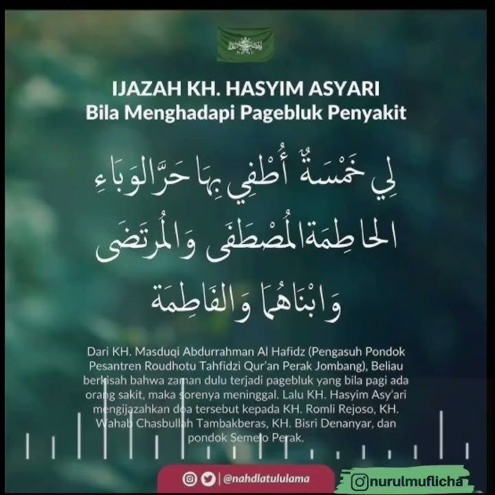 Li Khomsatun Aji-aji Limo Sholawat Tolak balak