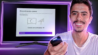 Como SINTONIZAR CANAIS na SMART TV AOC com ROKU