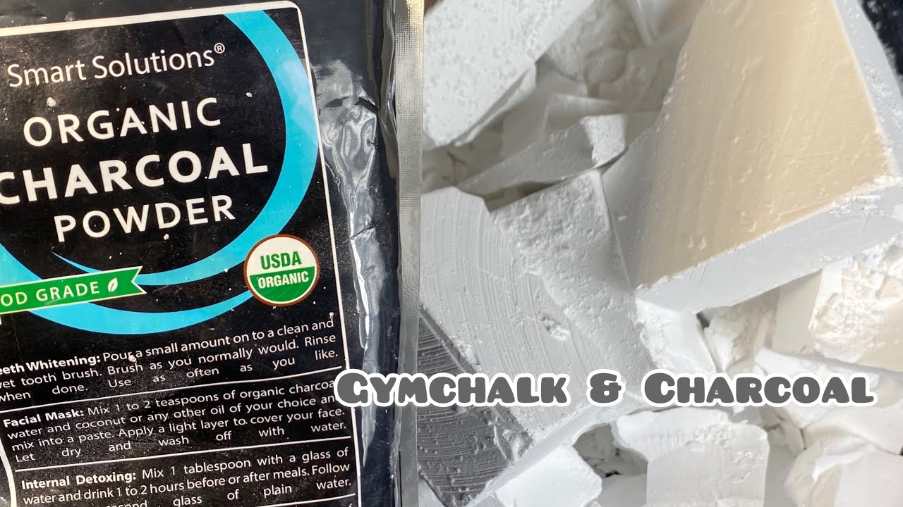 9 Block Chalkness Gymchalk & Charcoal Crush | Oddly Satisfying - YouTube