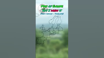 Timelapse of drawing the Map of Europe from memory