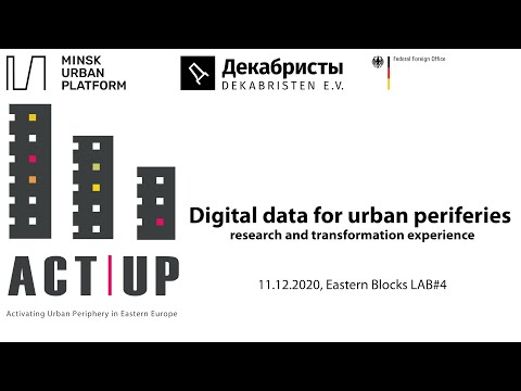 Eastern Blocks LAB#4 — Digital data for urban peripheries