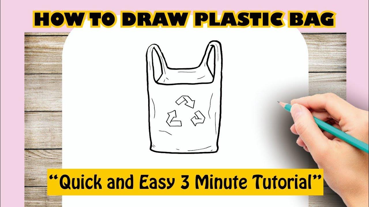 How to draw PLASTIC BAG YouTube