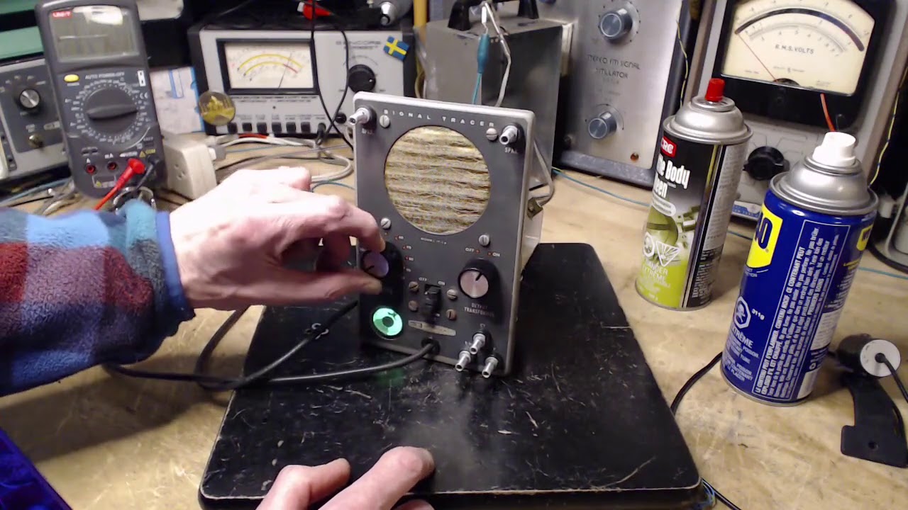 Heathkit Signal Tracer Model T-4 Working