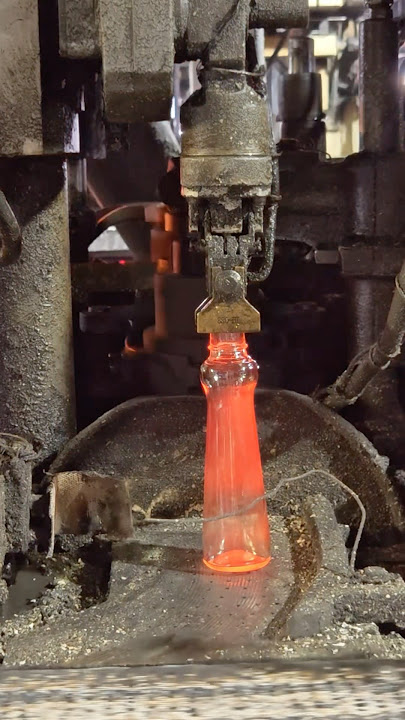Molten Glass Bottle Casting | Glowing Perfection | ASMR So Satisfying