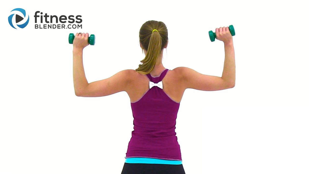Tank Top Arms Workout - Shoulders  Arms   Upper Back Workout