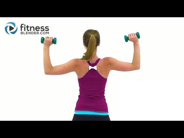 Tank Top Arms Workout - Shoulders, Arms & Upper Back Workout 