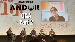 STAR WARS ANDOR Q&A Pt 2 (w/ Diego Luna Andy Serkis  Tony Gilroy)