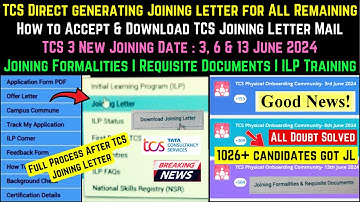 TCS Breaking Good News Direct Generating Joining Letter on Nextstep Portal Must Check & Download Now