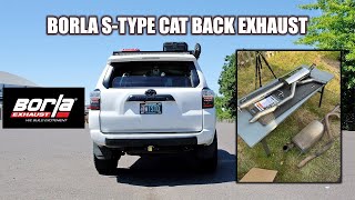 BORLA SType Cat Back Exhaust on my 5th Gen Toyota TRD 4Runner
