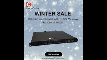 Optimize Your Network with TS-524 Motorola Broadband Switch!  #networkswitches #wintersale