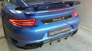 Moshammer X Pipe Race Exhaust  Aggressive Deep Sound for your 991Turbo S