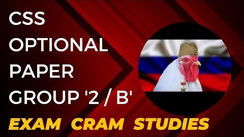 Css optional paper group 2/B || css optional group 2/B.