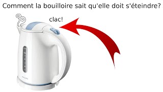 Comment fonctionne une bouilloire électrique: détection automatique seuil de chaleur coupe-circuit